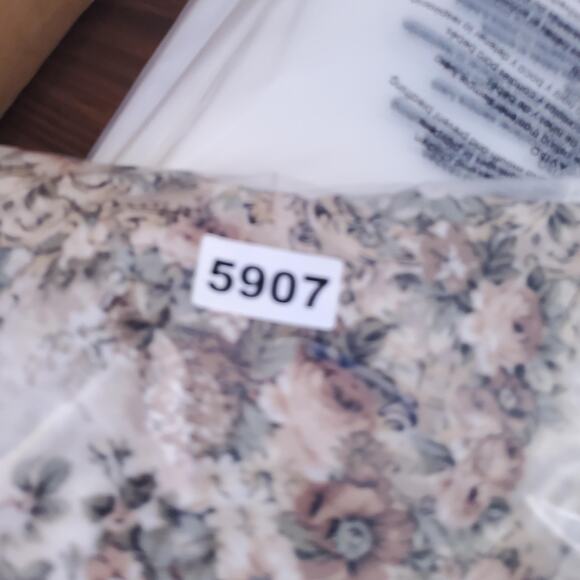 Vintage 90s All That Jazz Dress Women Medium Floral Maxi Sundress Cottagecore - Picture 9 of 9